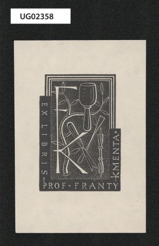 Ex libis prof.Franta Kmenta