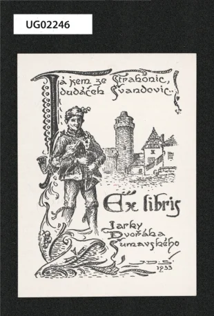 Ex libris Jarky Dvořáka Šumavského ( ipse sibi)