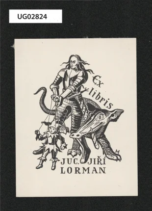 Ex libris JUC. Jiří Lorman