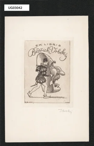 Ex libris Bedřich Vrbský