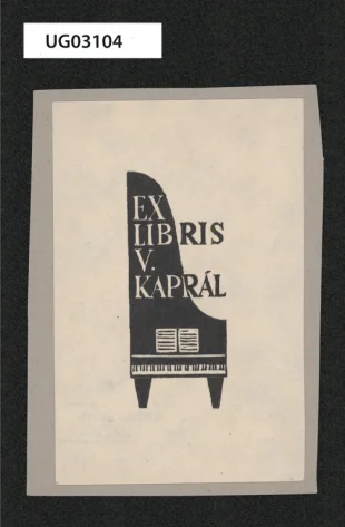 Ex libris V. Kaprál