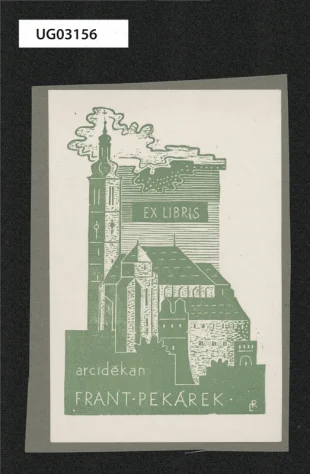 Ex libris arciděkan Frant. Pekárek