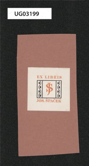 Ex libris Jos. Špaček