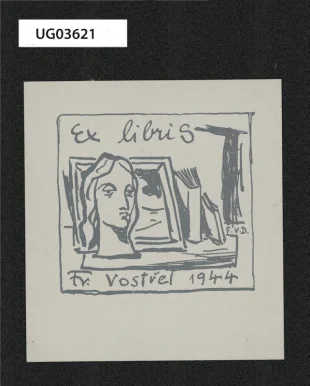 Ex libris F. Vostřel 1944