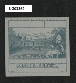 Ex libris B. a V. Helfertovi