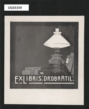 Ex libris: Dr : Obrátil: