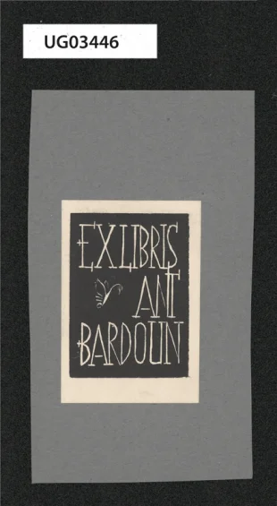 Ex libri: Ant. Bardoun