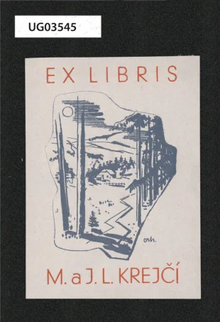 Ex libris M. a J. L. Krejčí