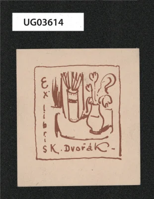 Ex libris K. Dvořák