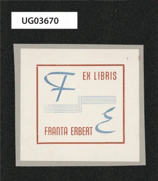 Ex libis Franta Erbert