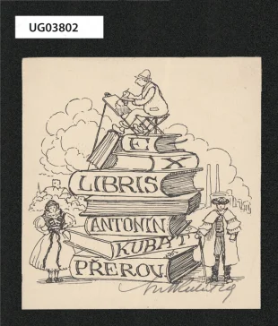 Ex libris Antonín Kubát Přerov (ipse sibi)