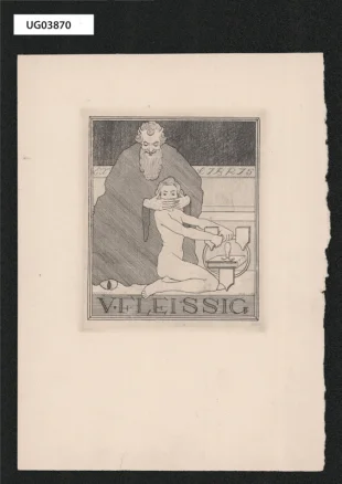 Ex libris V. Fleissig