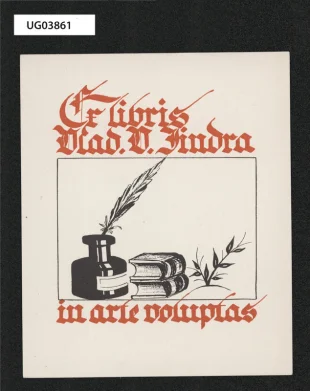 Ex libris Vlad. V. Jindra