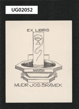 Ex libris MUDR Jos. Šrámek