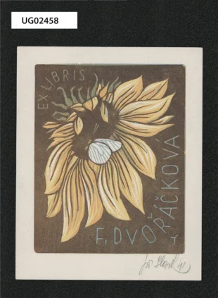 Ex libris F. Dvořáčková