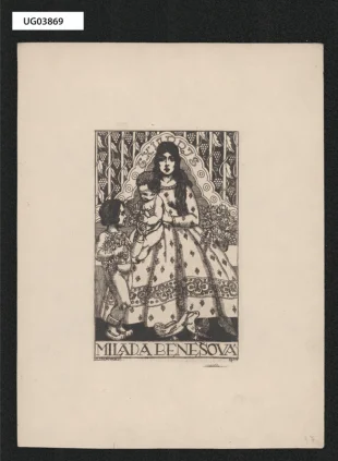 Ex libris Milada Benešová