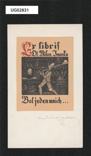 Ex libris Dr. Milan Iwanka