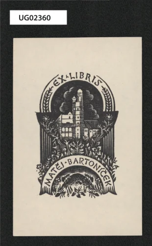 Ex libris Matěj Bartoníček