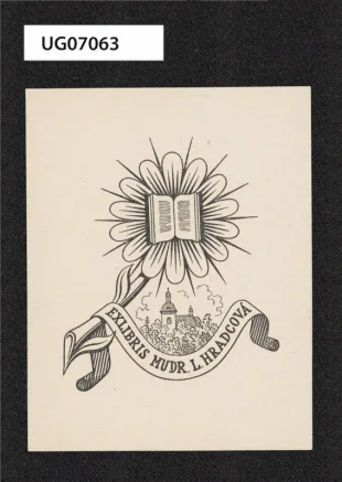 Exlibris MUDR. L. Hradcová