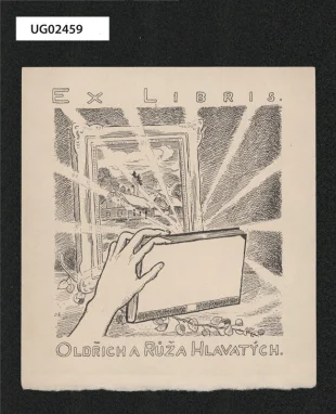 Ex libris Oldřich a Růža Hlavatých