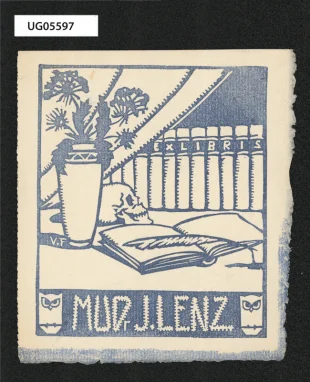 Ex libris MUDr J. Lenz