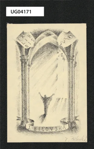 Ex libris J. Bílovská