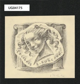 Ex libris B. Kubcové
