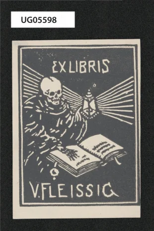 Ex libris V. Fleissig