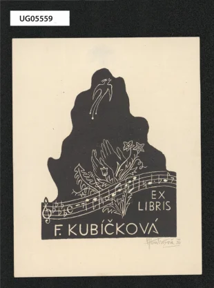 Ex libris F. Kubíčková