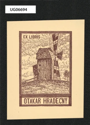 Ex libris Otakar Hradečný