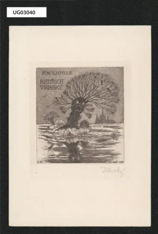 Ex libris Bedřich Vrbský