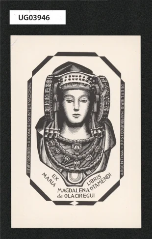 Ex libris Maria Magdalena Otamendi de Olaciregni