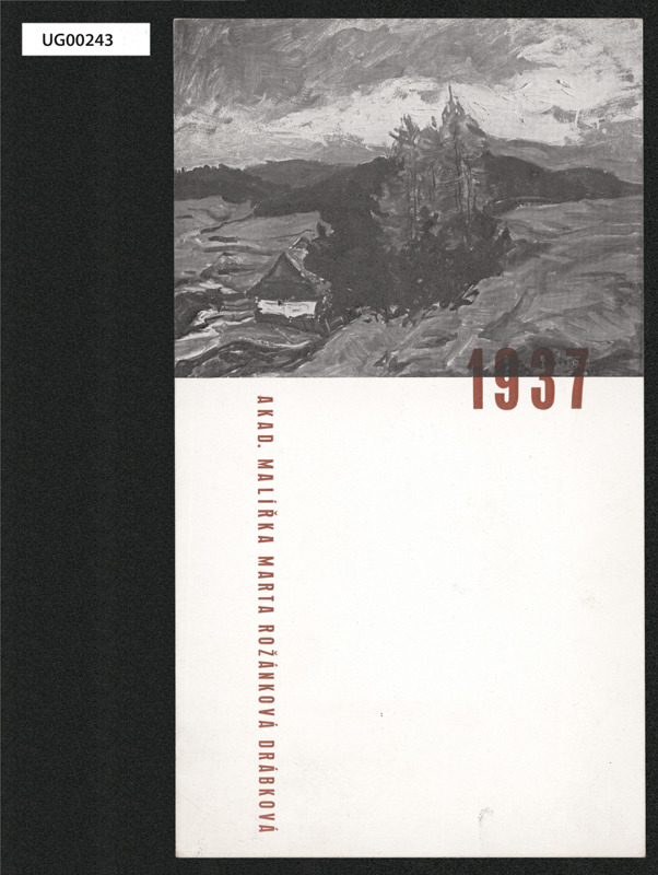 Novoročenka1937 akad.malířky Marty Rožánkové Drábkové