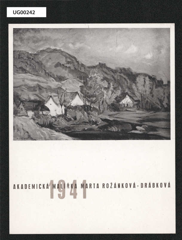 novoročenka 1941 akad. malířky Marty Rožánkové Drábkové