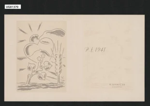 novoročenka (dvojlist), P.f. 1941 B. Vaníček/Olomouc