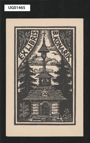 Ex libris B. Konařík