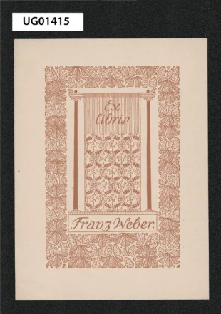 Ex libris Franz Weber
