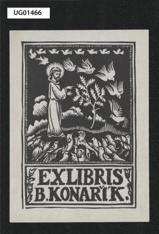 Ex libris B. Konařík