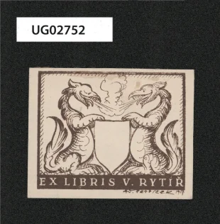 Ex libris V. Rytíř