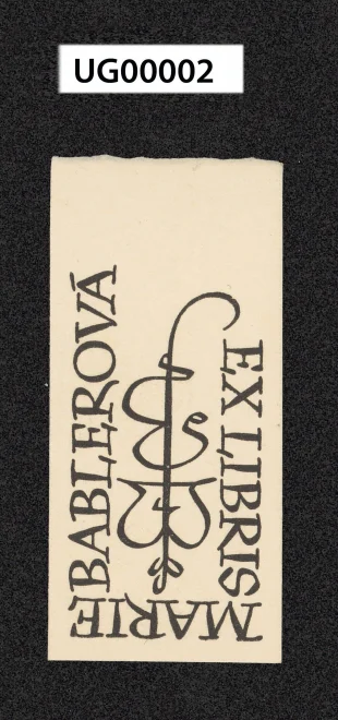 Ex libris Marie Báblerové