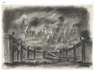 Scénický návrh, B. Smetana "Braniboři v Čechách"