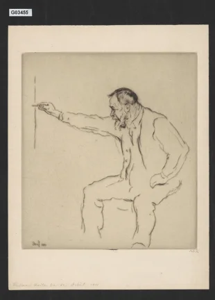 Ferdinand Hodler při práci
