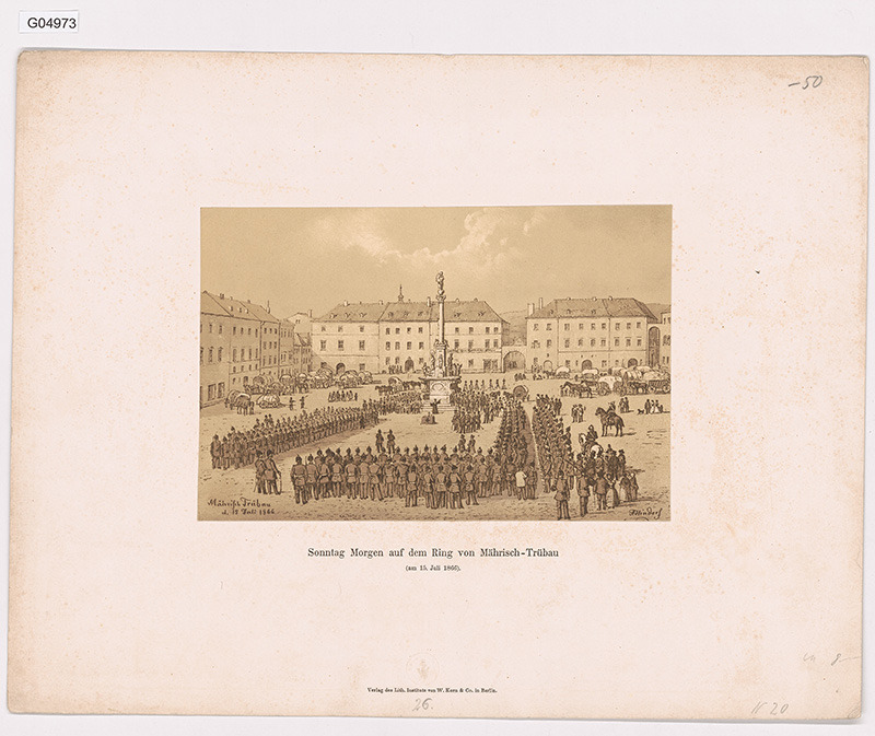 Nedělní ráno na náměstí v Moravské Třebové (15. července 1866)