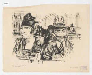 (Pán s dámou v kavárně)