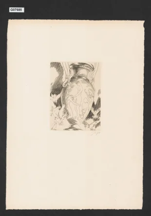 J. Vrchlický: Vittoria Colonna, ilustrace (antická váza a holubice)