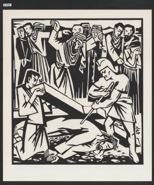 Křížová cesta IX. (Pán Ježíš padá pod křížem potřetí)