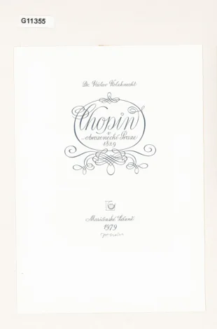 Chopin v osvobozenecké Praze 1829, ilustrace, titulní list