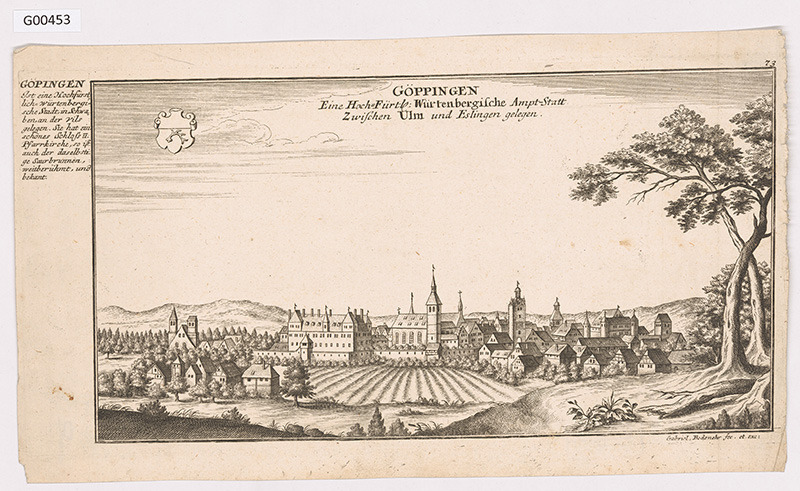 Pohled na město Göppingen