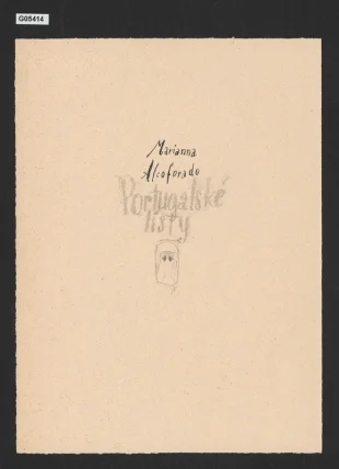 Marianna Alcoforado: Portugalské listy, titulní list
