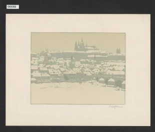 Praha ve sněhu
